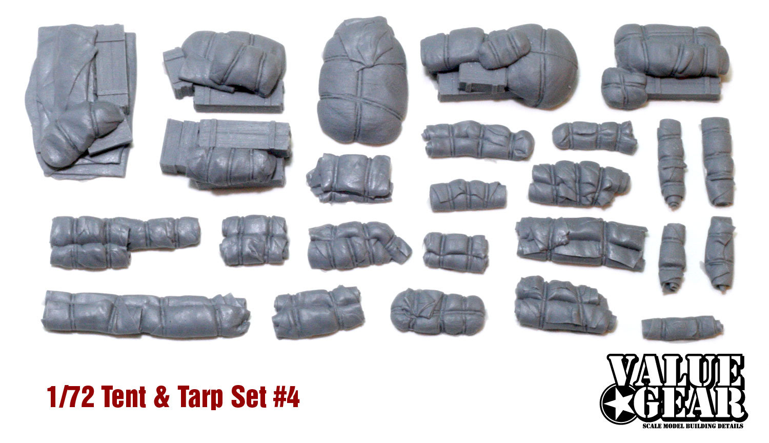 4 Pack Value Gear 1/72 Sandbag Fronts/Logs For ArmourFast M4A3 Kit 99014 