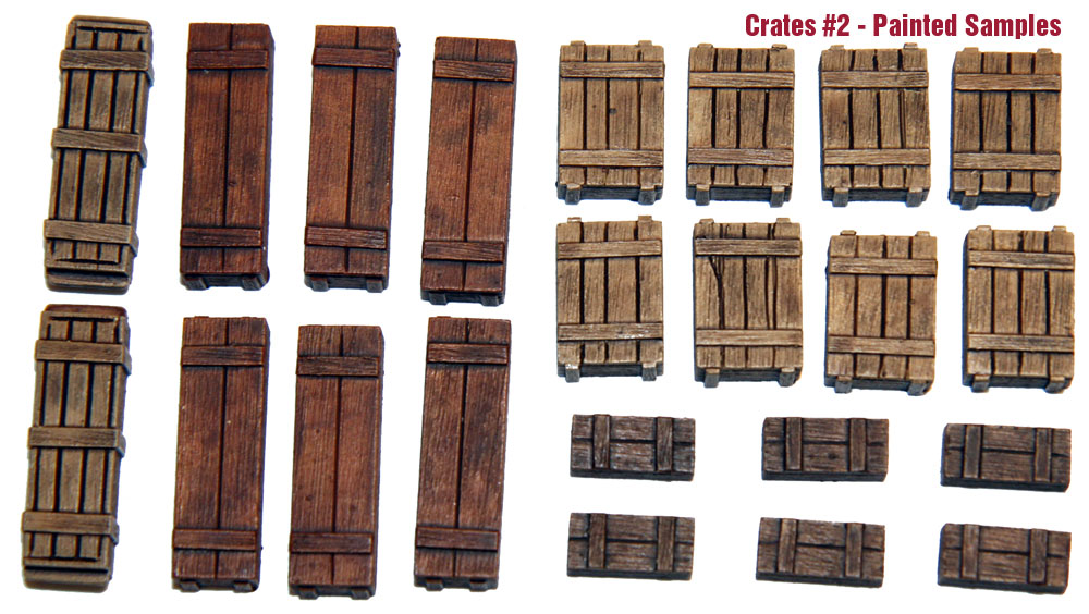 19 pieces, 6 styles Value Gear 1//35 Universal//Generic Wooden Crates #6