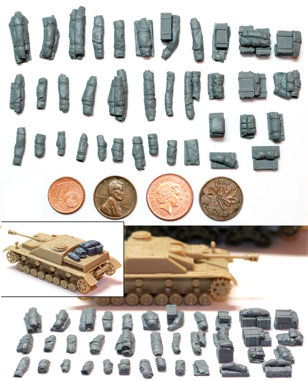 1:72 or 1:76 stowage accessories kit wooden logs for vehicles /kw 