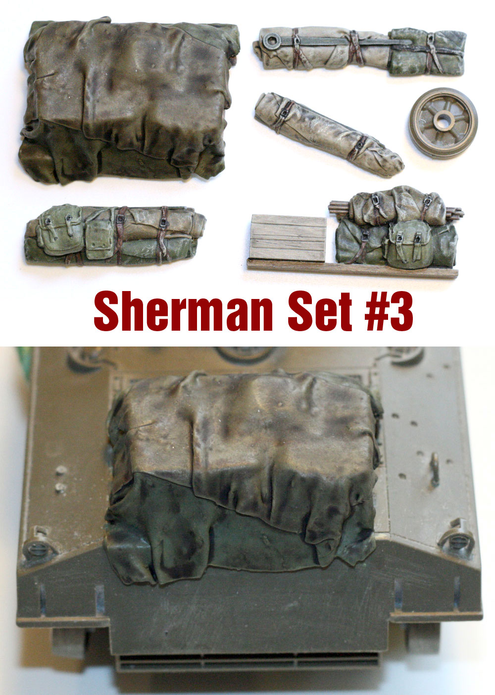 1/35 scale resin kit US Sherman Engine Deck & Stowage Set #15 