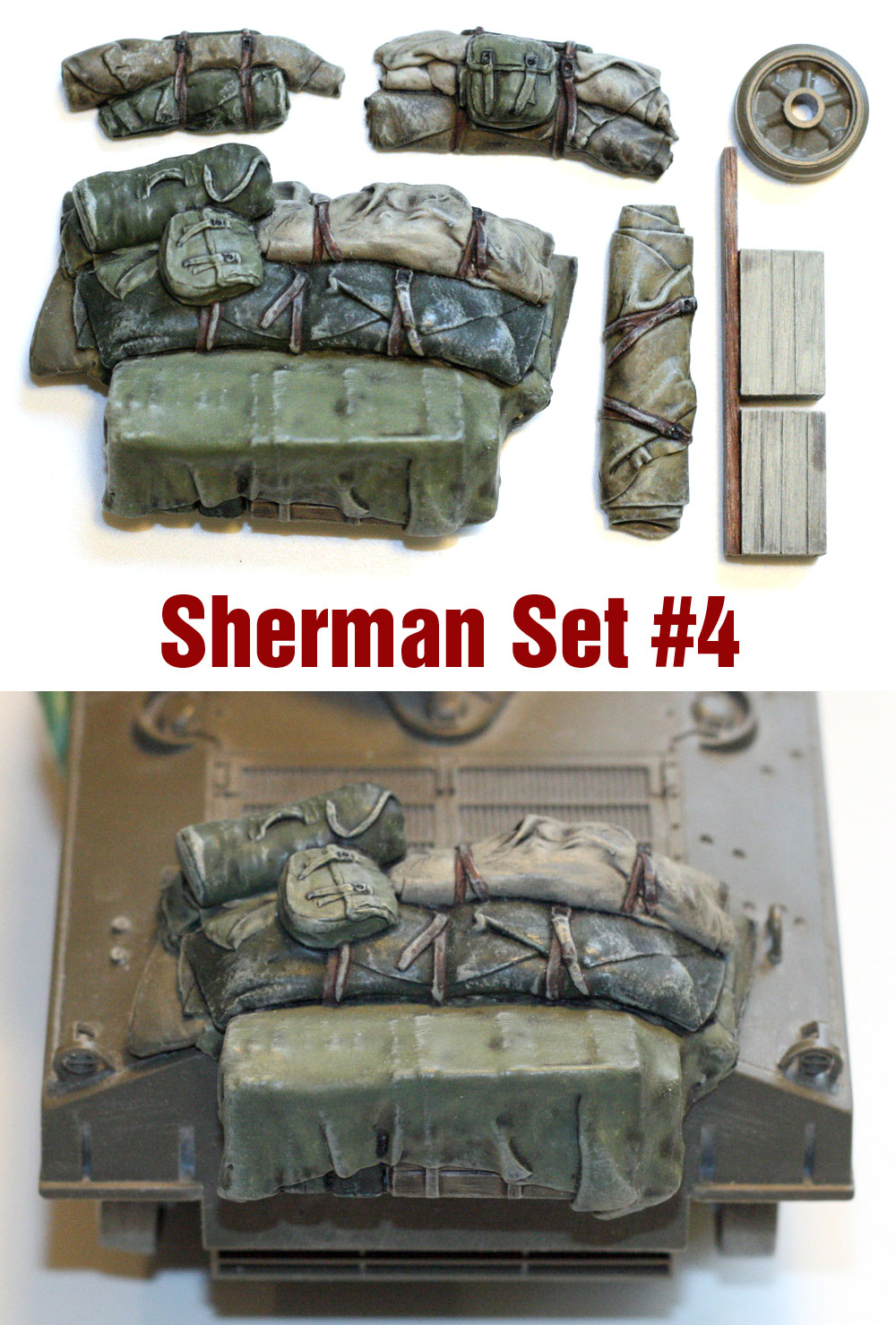 Value Gear Resin 1/35 Scale Sherman Engine Deck Stowage Set #14 Firefly 